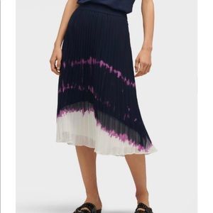 NWT! DKNY TIE-DYE PLEATED SKIRT
